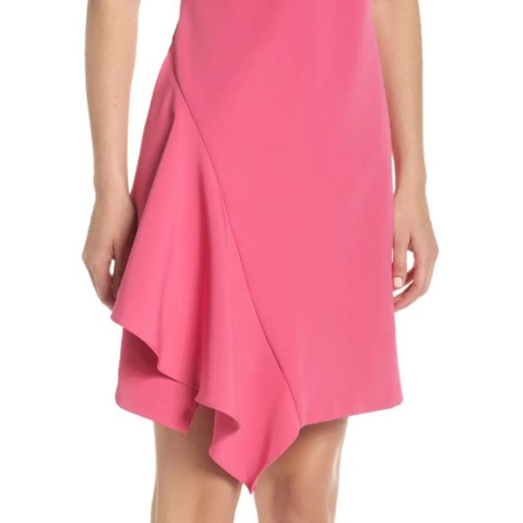 NWT julia jordan Asymmetrical Ruffle A-Line Dress - Picture 4 of 5